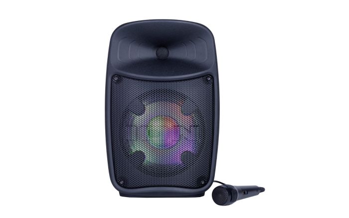 ION Pro Glow Express front view with wired microphone