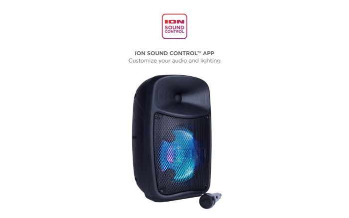 ION Pro Glow Express Sound Control app feature