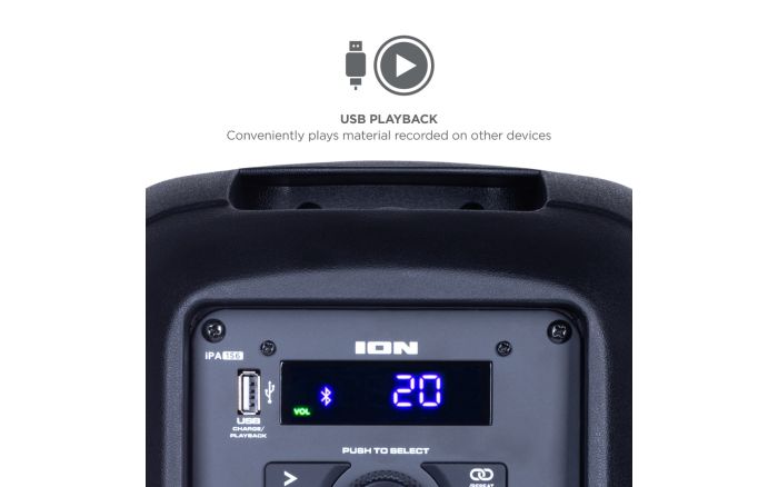 ION Pro Glow Express USB music playback feature
