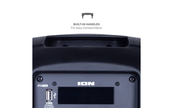 ION Pro Glow Express built-in carry handle