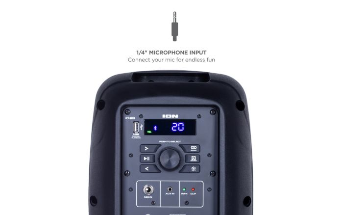 ION Pro Glow Express quarter-inch microphone input