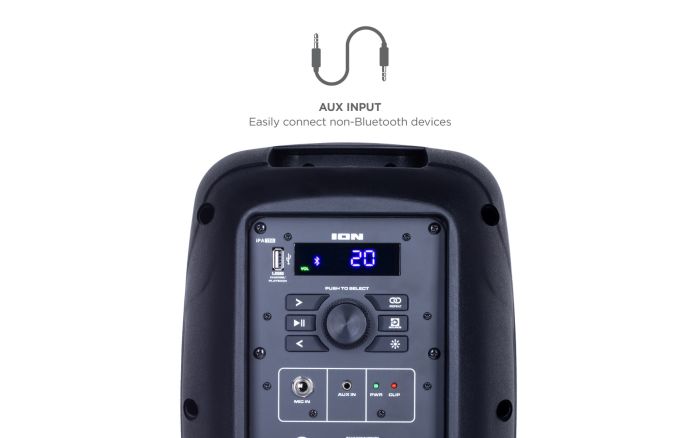 ION Pro Glow Express auxiliary input